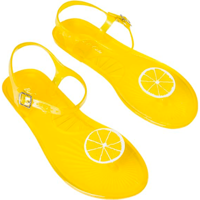 Women's Fruit Design Sandals Orange